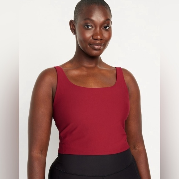 NWT! Old Navy Redstone Light Support PowerSoft Longline Sports Bra - Medium🤎 - Picture 5 of 9